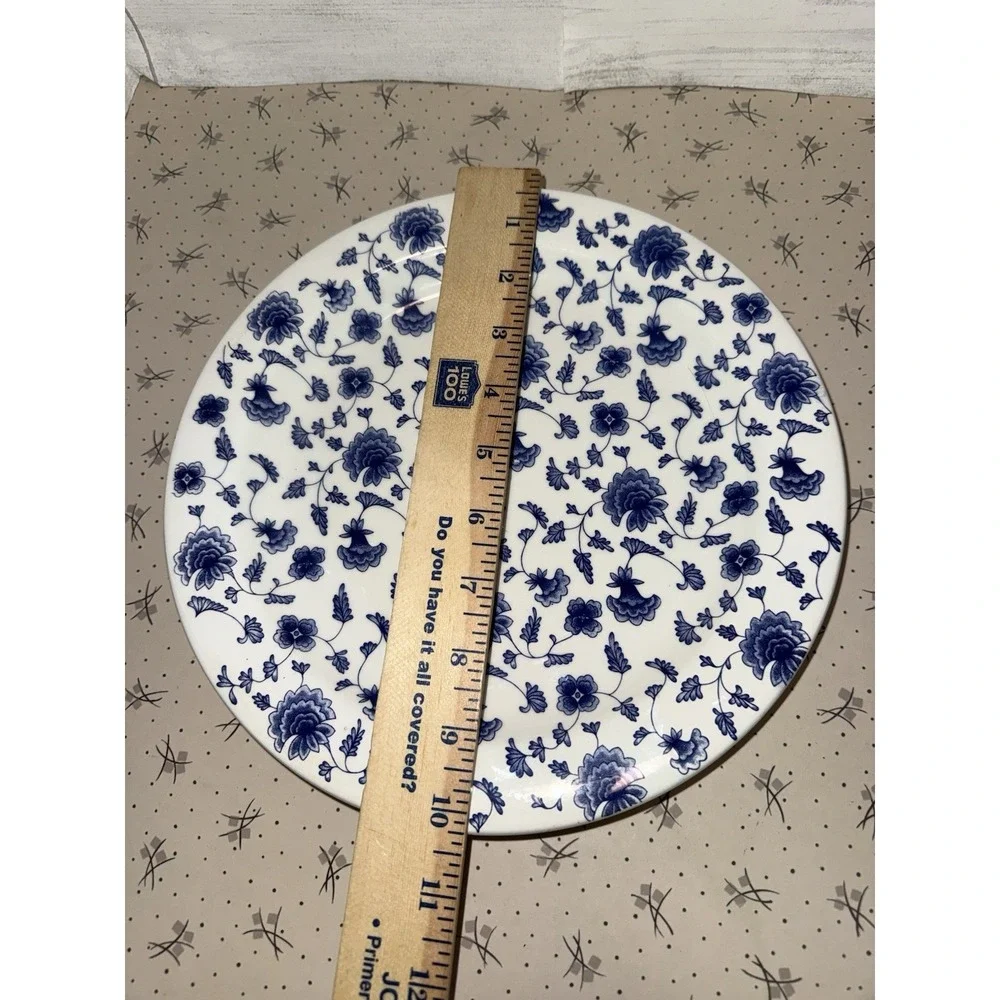 Ceramica Quadrifoglio Italy 1990s Pier 1 Chintz‎ Floral Plate Flaw